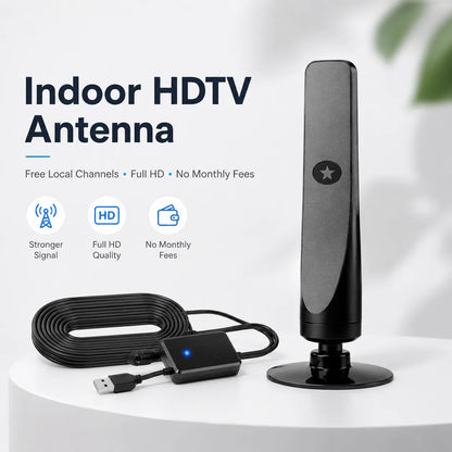 🔥🔥 HD TV Antenna – No Monthly Subscription✅Quick & Easy Setup 📡