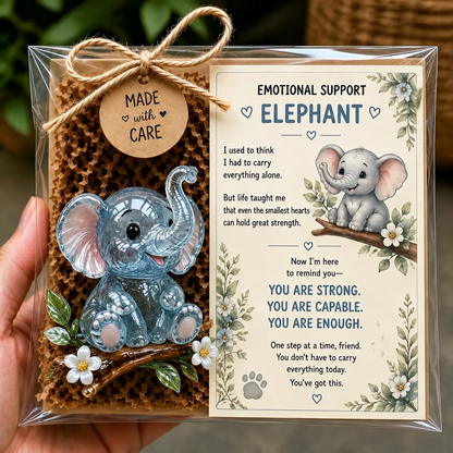 🌸🐝🦛 Emotional Support Animal Gift Set – A Meaningful Little Reminder That You Matter 💕