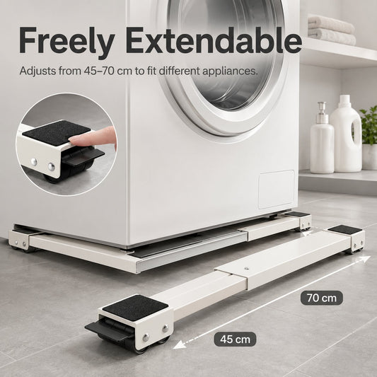🔧Adjustable Movable Appliance Roller Base(2 Pack Set)
