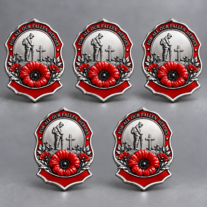 Limited Edition Red Poppy Remembrance Brooch – For All Our Fallen Heroes