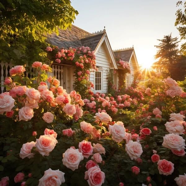 🌈 Premium Climbing Roses Bulbs 🌹 Fast Growing, Easy Care & Highly Fragrant ✨ Perfect for Any Garden