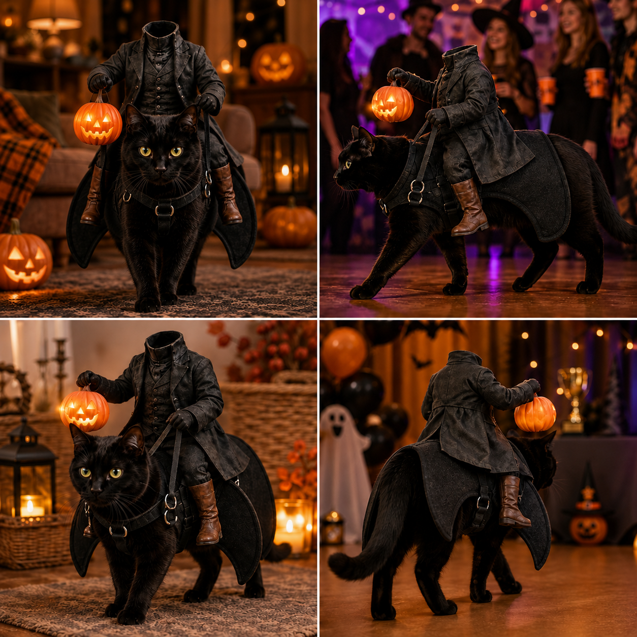 🔥Hot Sale 49% OFF💀Headless Horseman Cat Costume