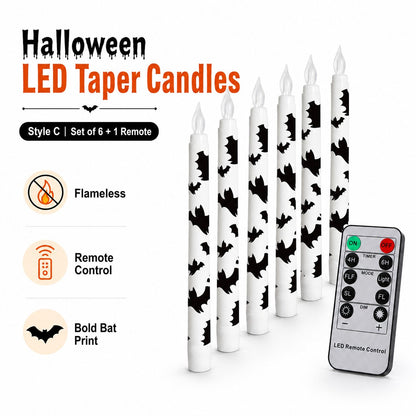 💥 60% OFF ⭐Spooky Bat Candles That Glow Like Real Flames — Without the Fire 🕯️