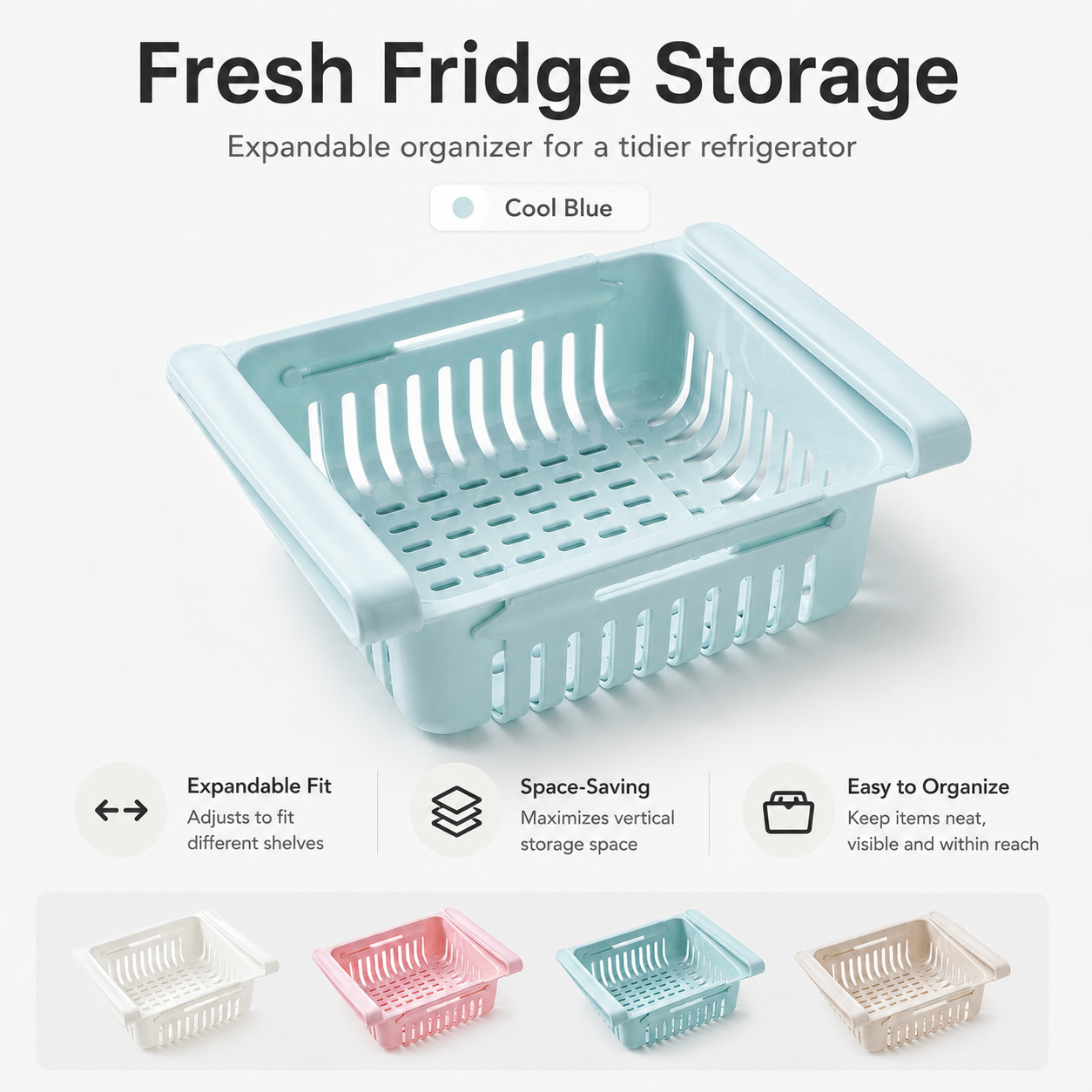 🔥Hot Sale 49% OFF🔥Expandable Refrigerator Storage Container