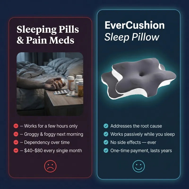 Adjustable ergonomic memory foam neck pillow