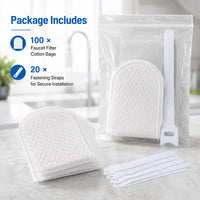 50 cotton filter bags + 10 tie straps