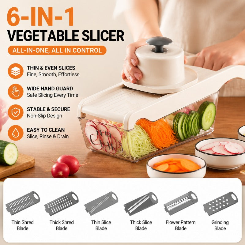 6-in-1 Multi-Blade Veggie Slicer