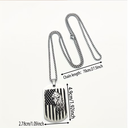 🔥Hot Sale 50% OFF🔥1776–2026 Eagle Dog Tag Necklace