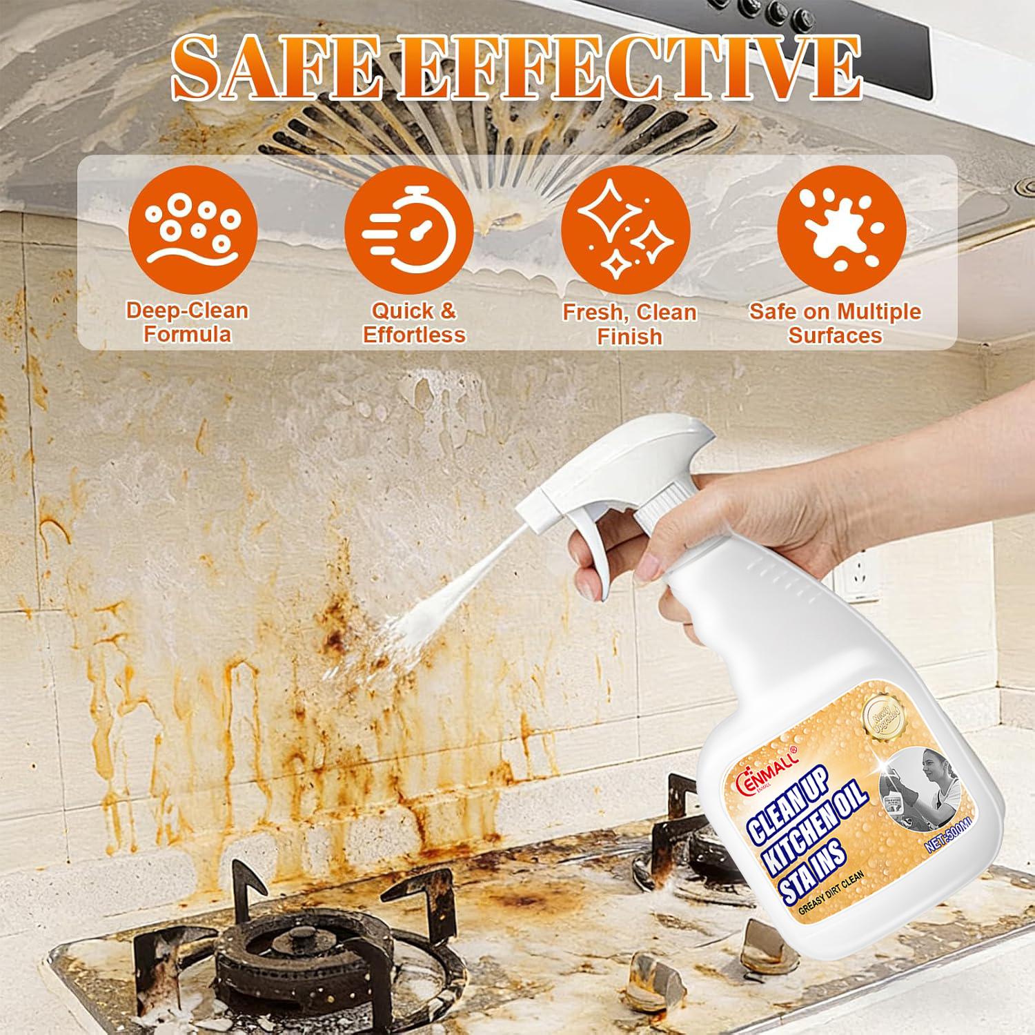 ENMALL Official 2026 New Multi-purpose High-efficiency Cleaner,kitchen degreaser with Nozzle,grease cleaner for Kitchen, Oven, Stove, Range Hood, etc.