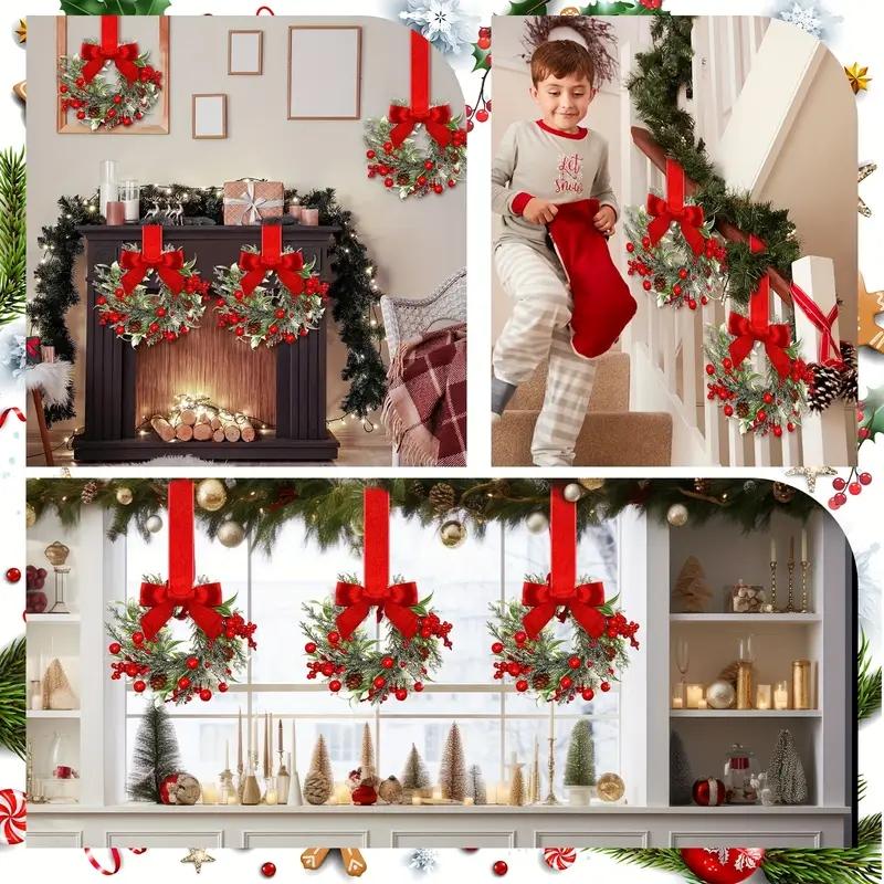 🎄Mini Christmas Wreaths✨Maximum Holiday Magic, Instant Festive Charm & Versatile Decor! 🎀