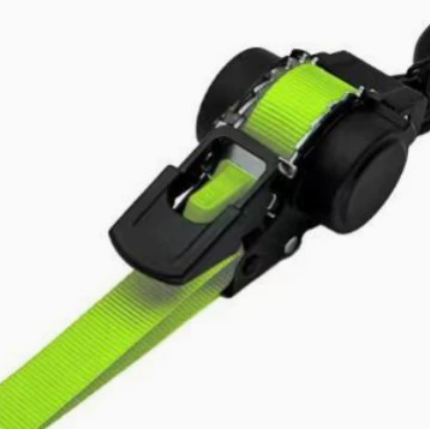 50% 🔥Off- Sturdy Retractable Ratchet Straps 🟢 1" x 11ft, 1550 LB Break Strength, Heavy Duty Cargo Tie Downs for Moving Appliances, Lawn Equipment & Motorcycle, Green
