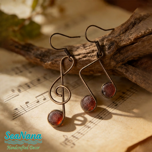 ✨Sea Glass Music Earrings