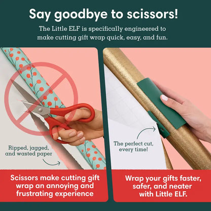 🎁 2-Pack Gift Wrap Sliding Cutter – Easy Wrapping Paper Cutting Tool