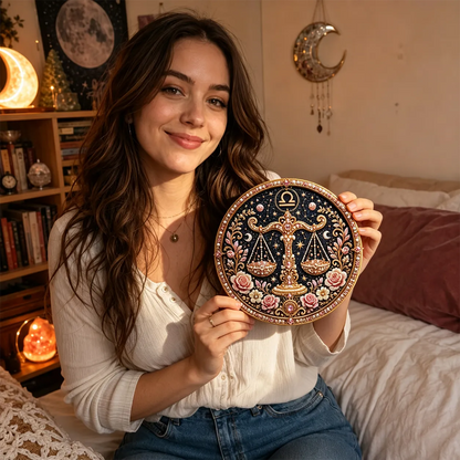 49% OFF – ✨ Premium 3D Pearl 12 Zodiac Signs Art Kit | Luxury Flocked Canvas with Scratch-Resistant Non-Fading Pearl Beads DIY Handmade Astrology Decor ♈🌙💎