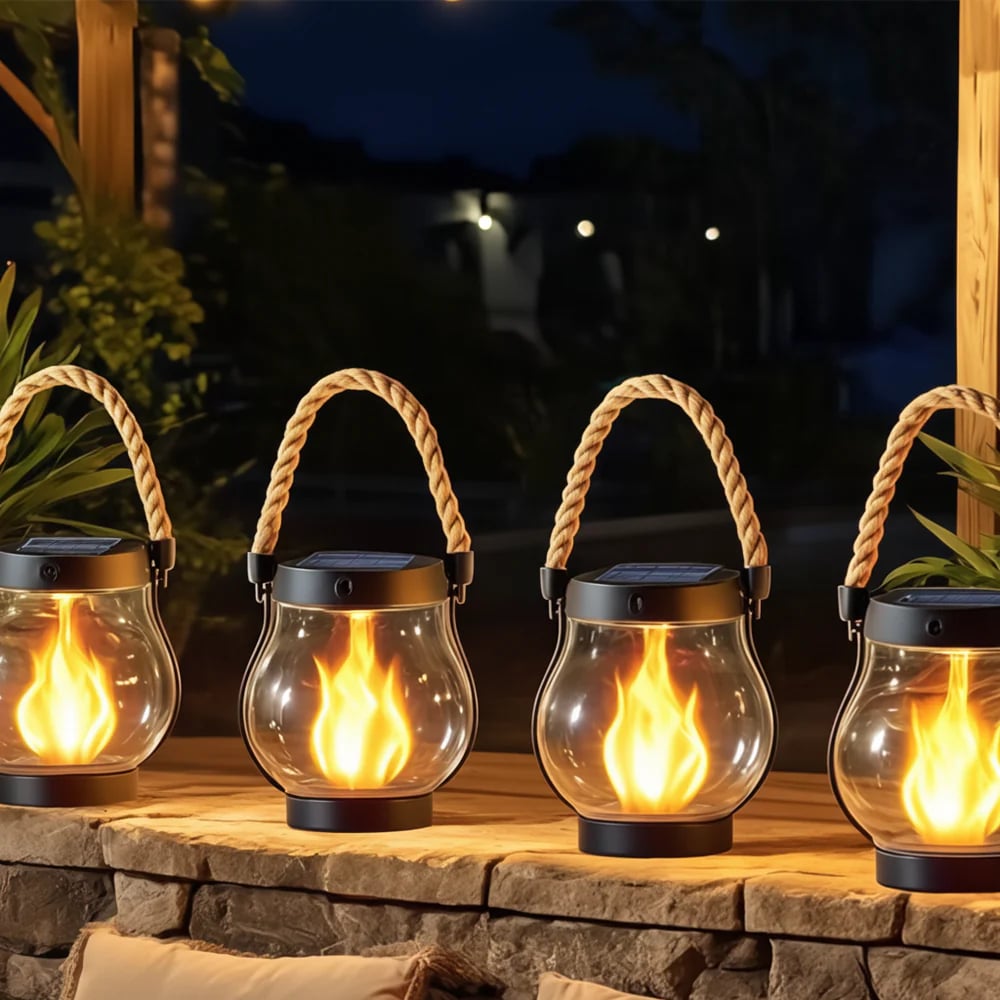 🔥  Solar Garden Lanterns – No Wiring, Auto-On at Dusk! Last Chance Before They're Gone!