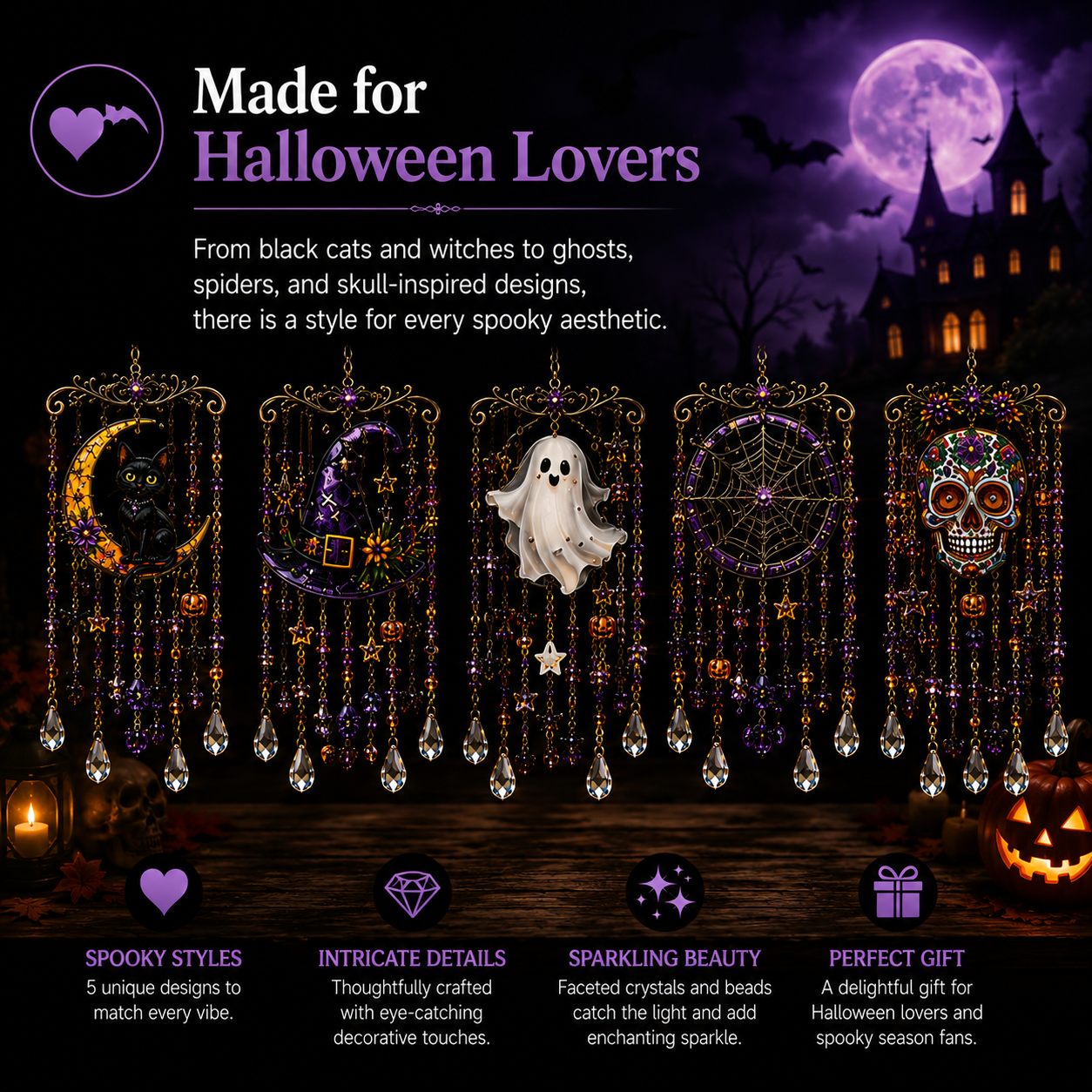 🔥Hot Sale 49% OFF🎃Halloween Suncatcher Wind Chime