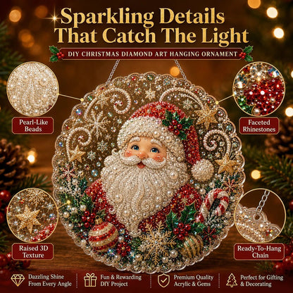DIY Christmas Pearl Diamond Art Hanging Ornament Kit