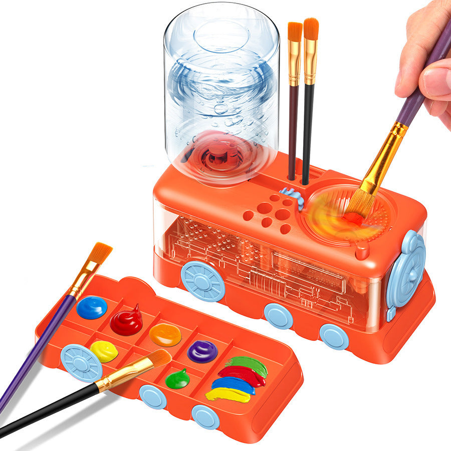 🎨 Limited-time 50% off — One-touch water circulation brush cleaning station