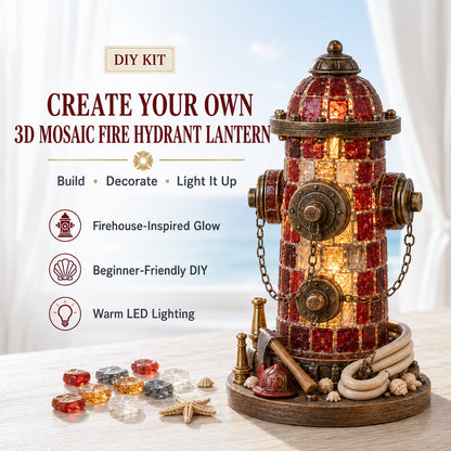 ⏳ Last Day 42% OFF – 🚒 Beginner-Friendly Vintage Firehouse Mosaic Light DIY Kit Collection | Complete Kit with Mosaic Pieces, LED Lights & Step-by-Step Guide Included 💕
