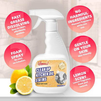 ENMALL Official 2026 New Multi-purpose High-efficiency Cleaner,kitchen degreaser with Nozzle,grease cleaner for Kitchen, Oven, Stove, Range Hood, etc.