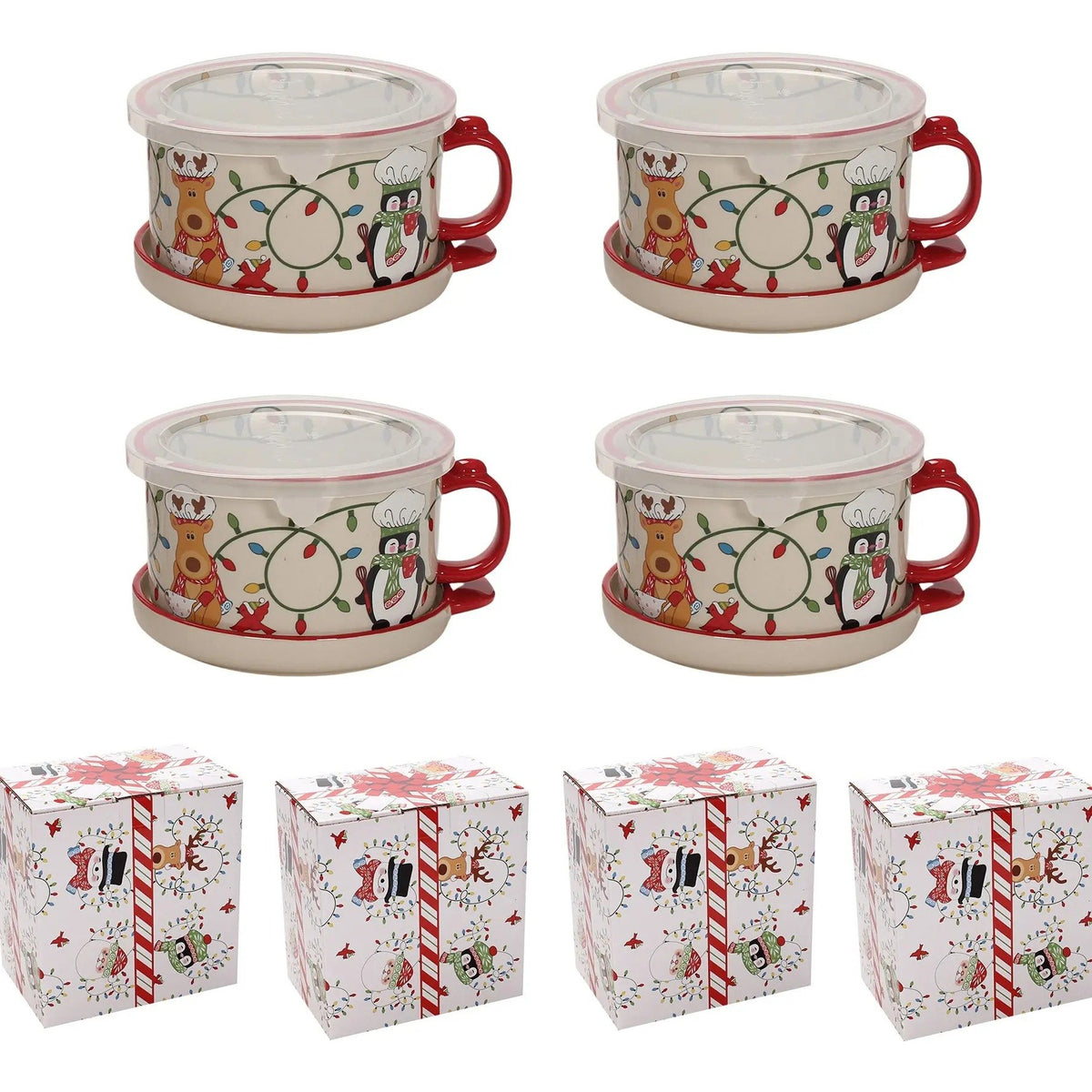 1 PCS 25-oz Mug Meals w/ Lid-its & Gift Boxes