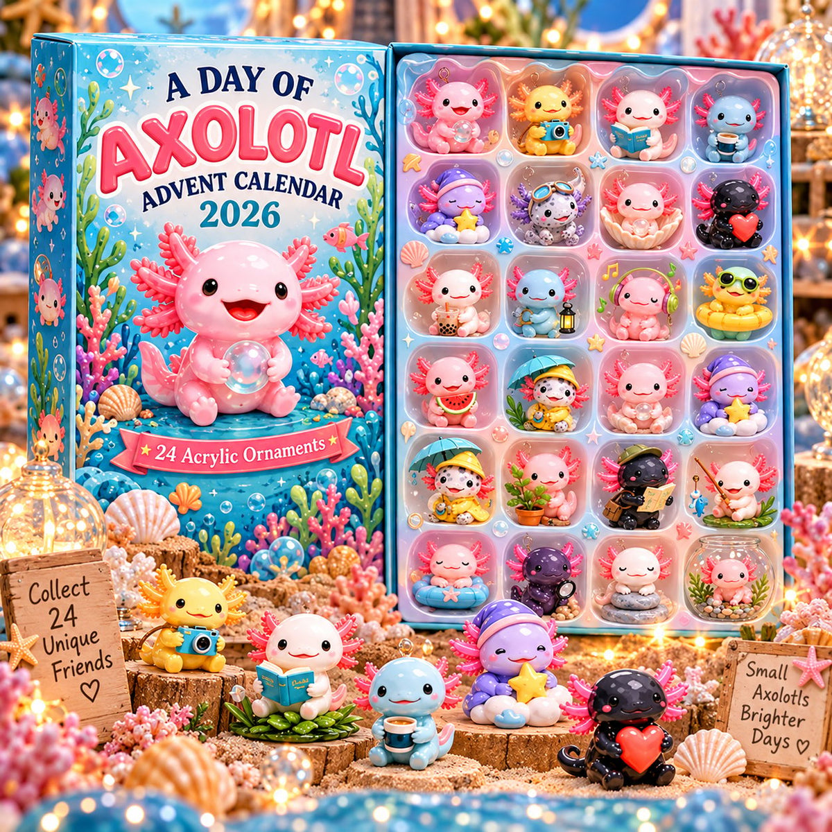🎄CHRISTMAS KICKOFF 49% OFF - A Day Of Axolotl Advent Calendar 2026