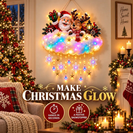 Magical Christmas Glow Cloud Wall Hanging