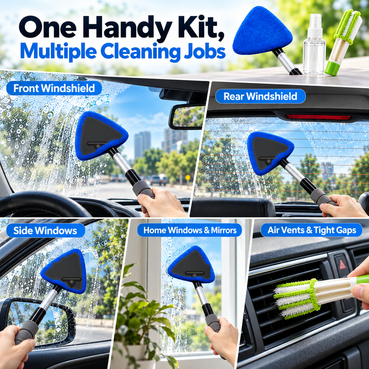 🔥 Limited-Time 50% OFF — Extendable Windshield Cleaning Kit