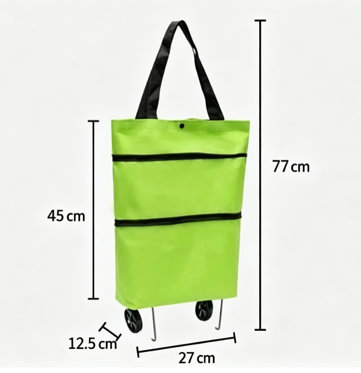 🔥Hot Sale 49% OFF🔥Foldable Shopping Trolley Bag with Wheels