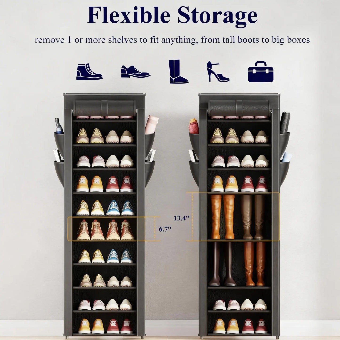 3-10-Tier Shoe Organizer