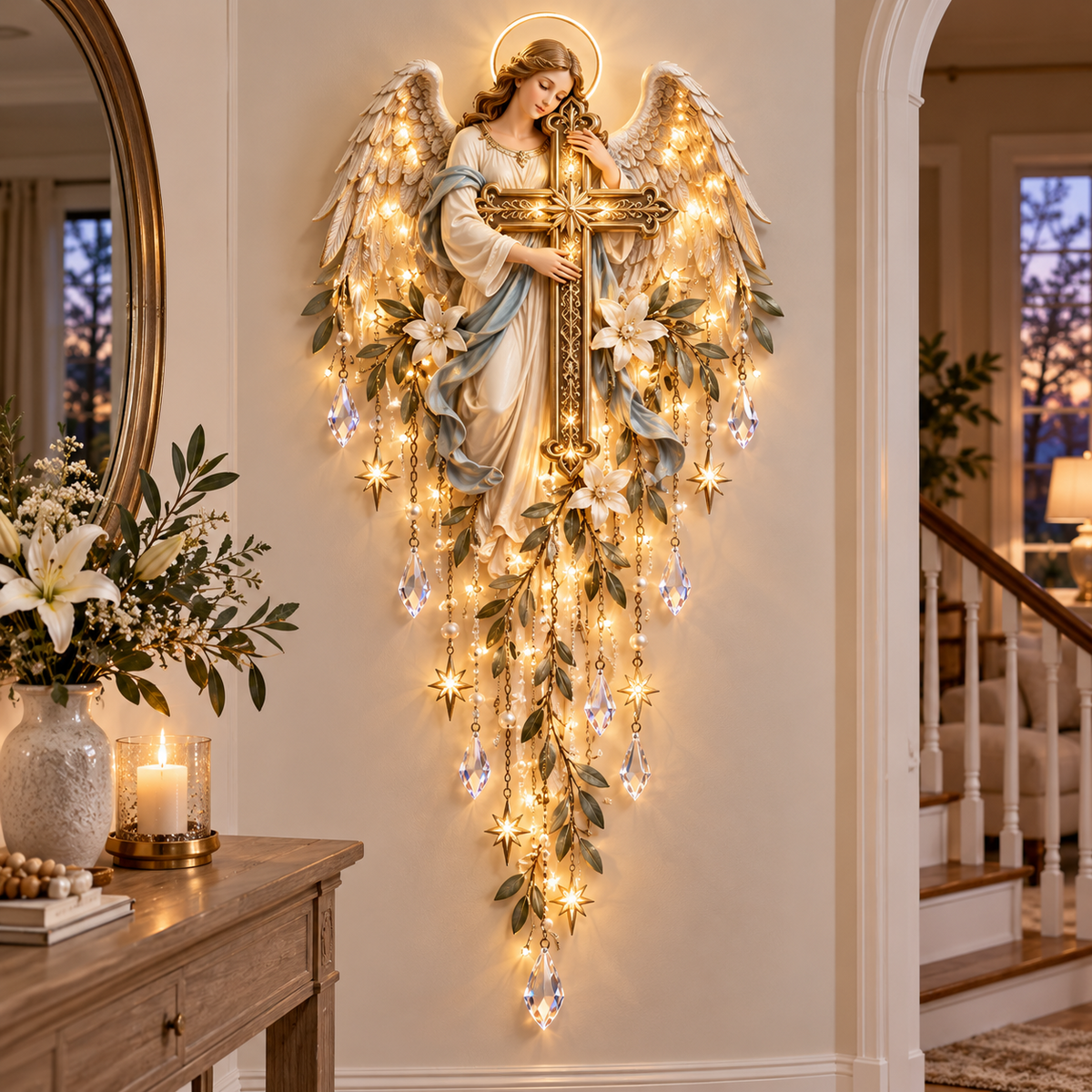 ✨Hot Sale 49% OFF✝️Jesus, Angel & Nativity Lighted Wall Light Décor(🚚Free Shipping)