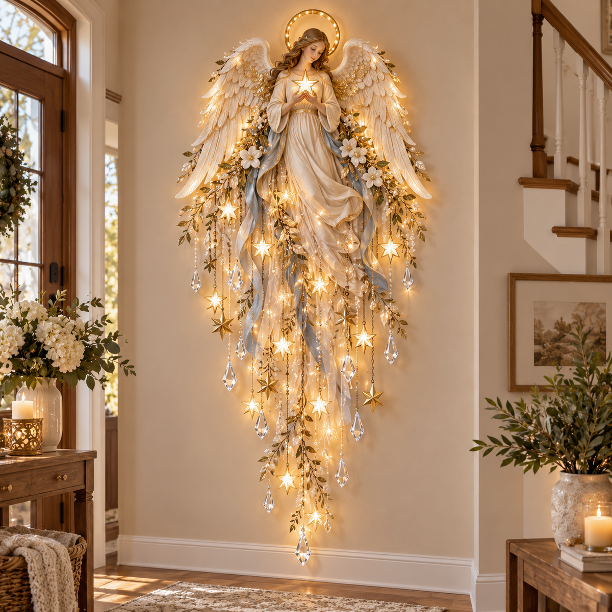 ✨Hot Sale 49% OFF✝️Jesus, Angel & Nativity Lighted Wall Light Décor(🚚Free Shipping)