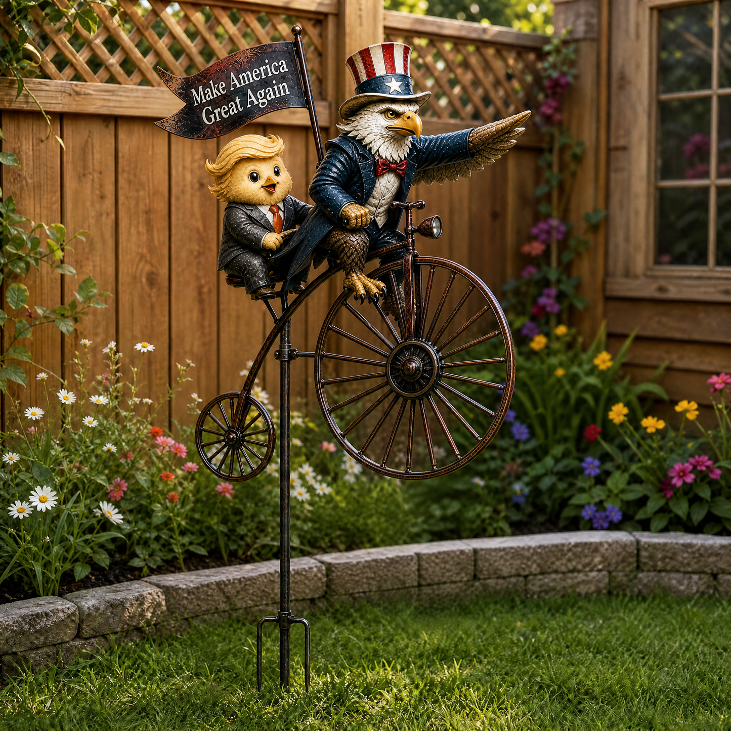 Make America Great Again Garden Windmill Decoration Ornaments