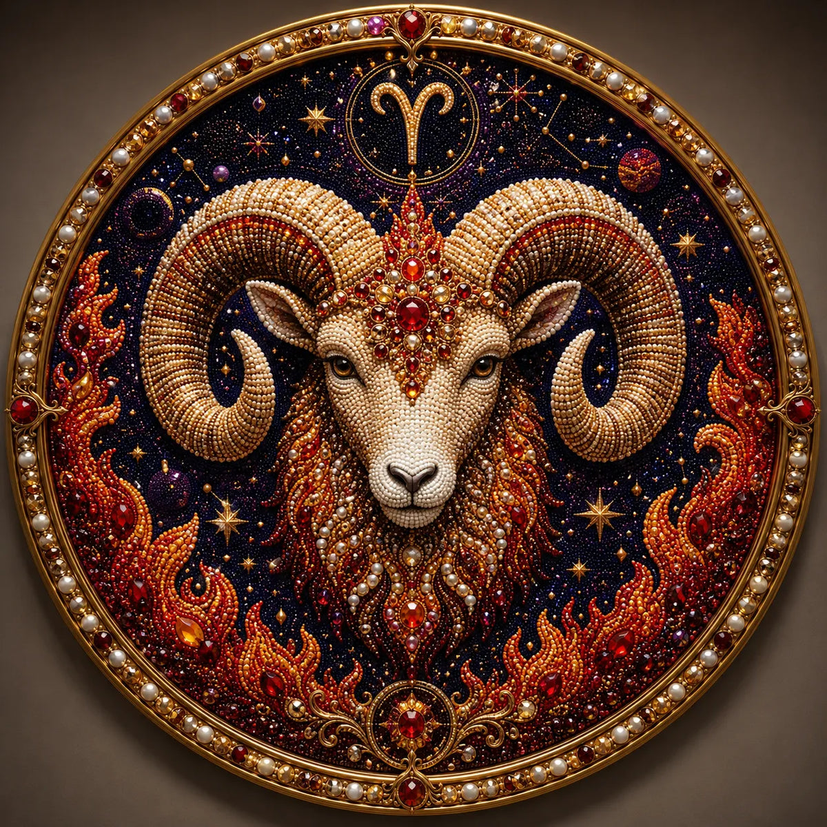 49% OFF – ✨ Premium 3D Pearl 12 Zodiac Signs Art Kit | Luxury Flocked Canvas with Scratch-Resistant Non-Fading Pearl Beads DIY Handmade Astrology Decor ♈🌙💎