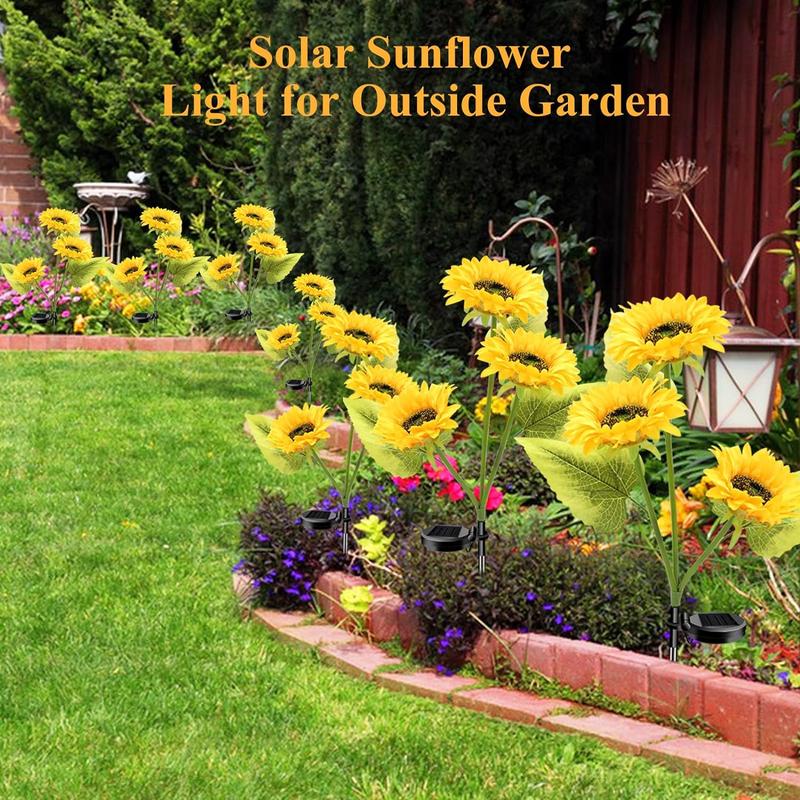 🔥🌻Last Day Sale 50% OFF🌞Solar LED Sunflower Garden Lights-29.6inch/74cm