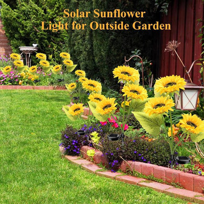 🔥🌻Last Day Sale 50% OFF🌞Solar LED Sunflower Garden Lights-29.6inch/74cm