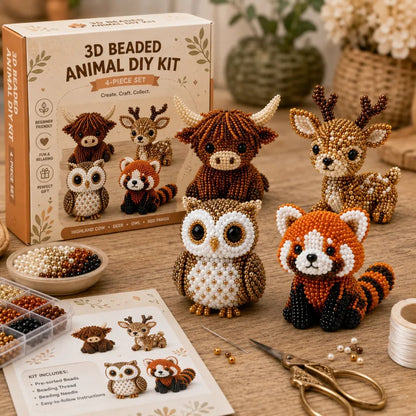 🧵2026 Tiny 3D Beaded Animal DIY Kit
