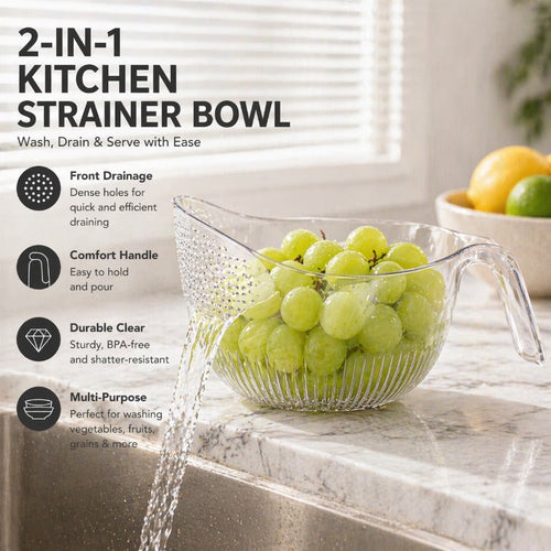 🔥50% OFF!Effortless Pouring Drain Basket