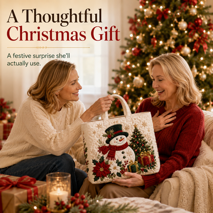 🔥Christmas Sale 49% OFF🎄Christmas Quilted Tote Bag