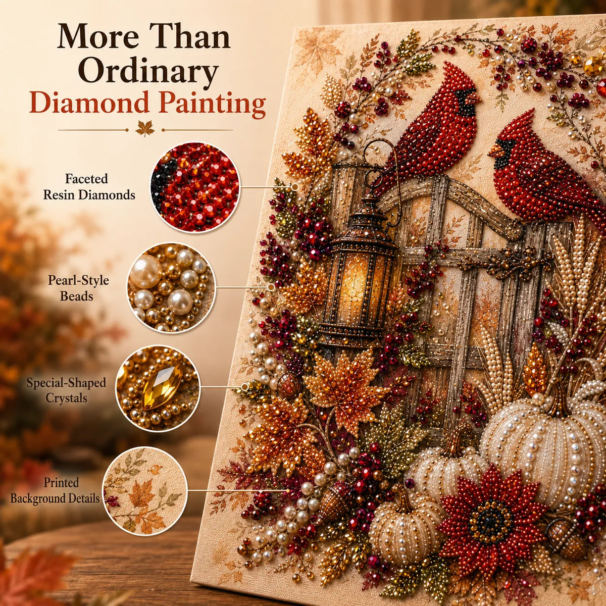 🍂 Autumn & Thanksgiving DIY Diamond Painting Kit