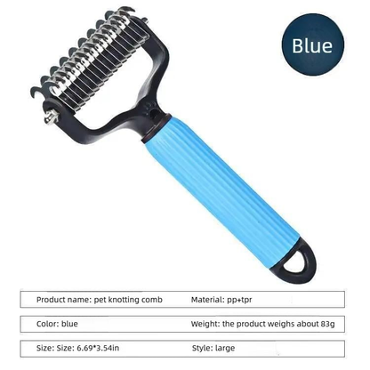 🔥Hot Sale 50% OFF🔥Double Sided Dog Detangling Comb for Shedding and Matted Hair
