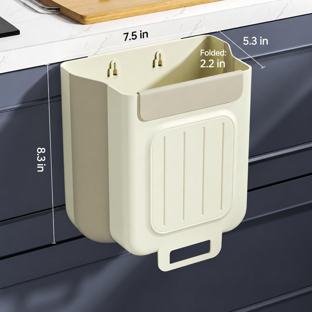 🔥 Hot Sale 50% OFF-Foldable Hanging Trash-2026 New Hanging Bin for Kitchen Cabinet Doors🗑️