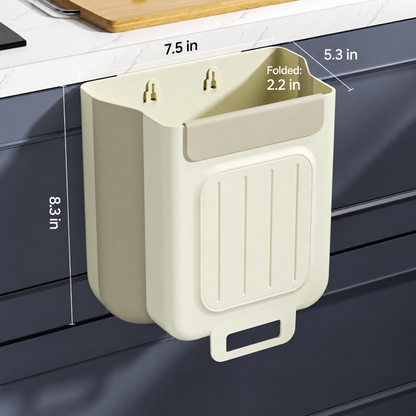🔥 Hot Sale 50% OFF-Foldable Hanging Trash-2026 New Hanging Bin for Kitchen Cabinet Doors🗑️