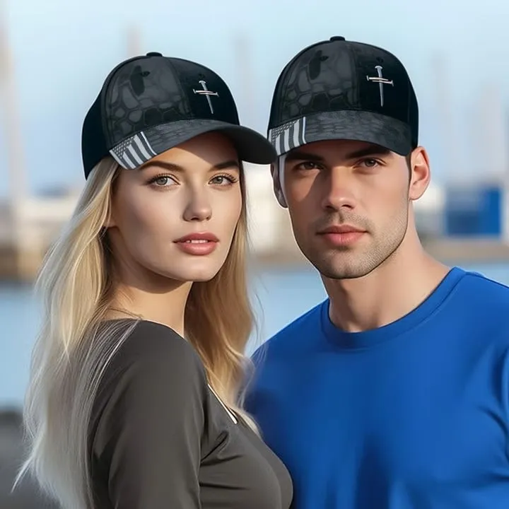 ✝️Adjustable American Flag & Jesus 3 Nail Cross Hat(BUY 2 FREE SHIPPING🎁)