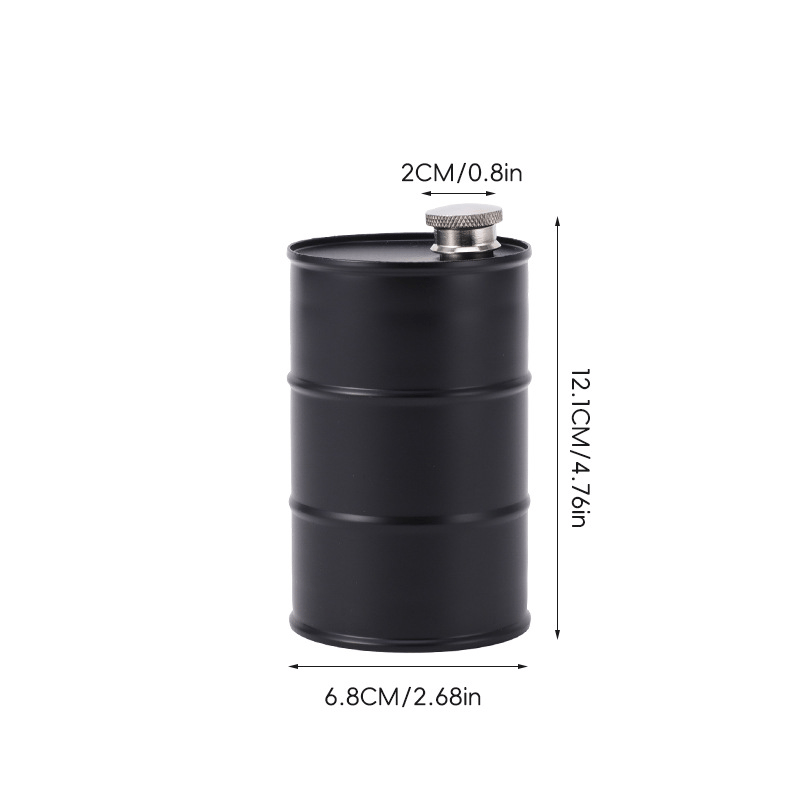 350ml/750ml Oil Drum Anti-rust Leak-proof No Odor Portable Wine Storage🛢Food Grade Camping Whisky Flagon Wine Jug Camping Supplies【liquor is not included】