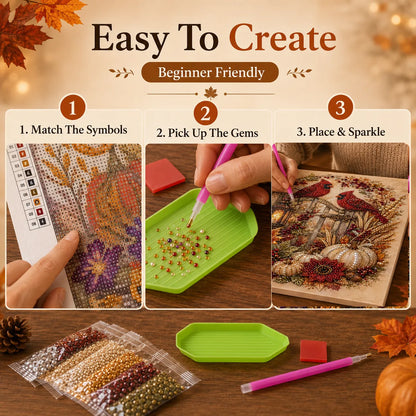 🍂 Autumn & Thanksgiving DIY Diamond Painting Kit