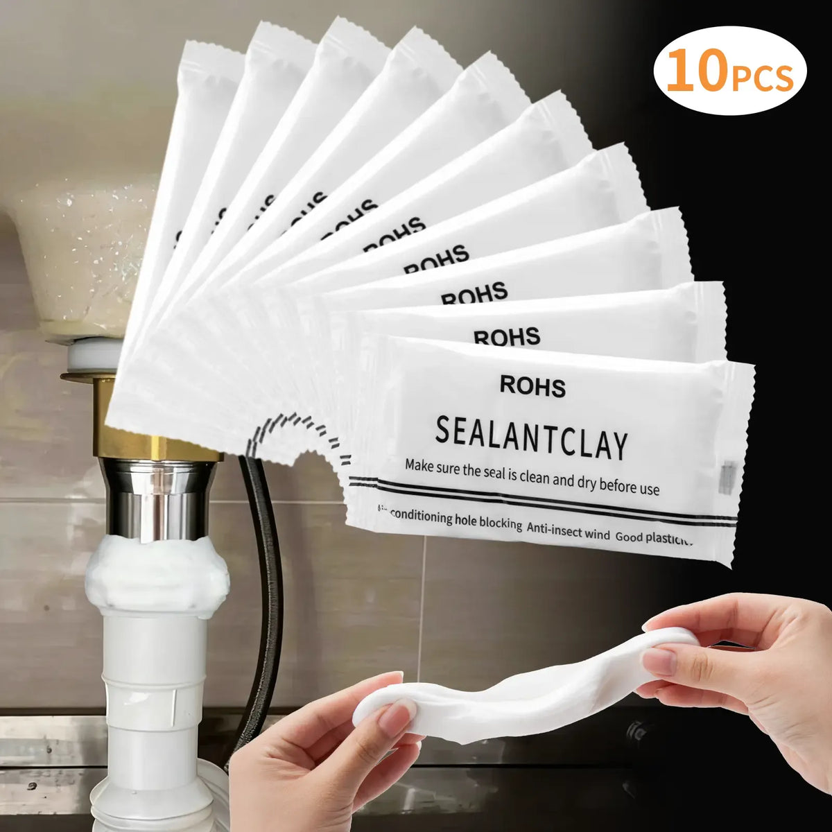 10Pcs Professional Sealant Clay -  Anti-Insect Wall Hole Filler Mud