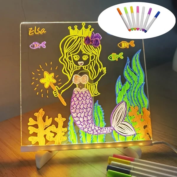 ✨LAST WEEK SPECIAL PRICE: ⏳🎨Luminous Led Drawing Board For Children