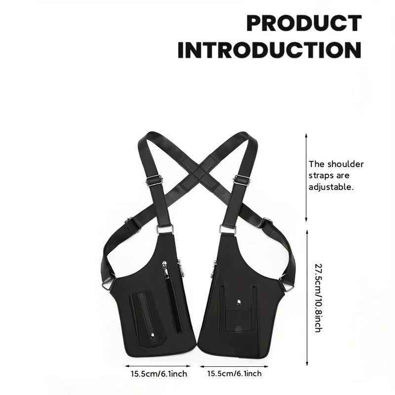 🔥Last Day 49% OFF 🎁 Premium Leather Adjustable Underarm Shoulder Bag for Men