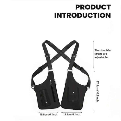 🔥Last Day 49% OFF 🎁 Premium Leather Adjustable Underarm Shoulder Bag for Men